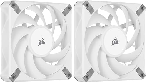 Corsair iCUE AF120 RGB ELITE 120mm PWM Kit de Trois Ventilateurs - Huit LED RGB Par Ventilateur - Technologie AirGuide - Palier Fluid Dynamic - Contrôleur iCUE Lighting Node CORE Inclus - Noir