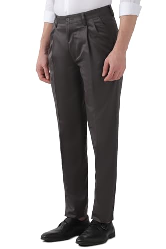 Image of Peter England Men's Regular Fit Mid Rise Pants
