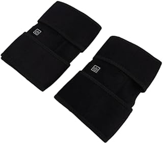 Heated Knee Brace Wrap, Knee Heating Pad Cotton Black USB Power Supply with Hook and Loop for Keep Warm for Children