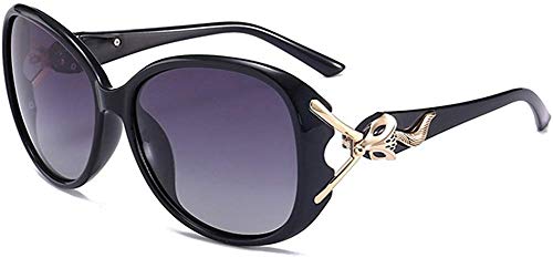 Crayoasis Ladies Sunglasses Translucent Polarized Sunglasses Mirrored Sunglasses Retro Eyewear Large Frame Goggles UV400 Shades Eyeglasses Sun Protection Spectacles for Women