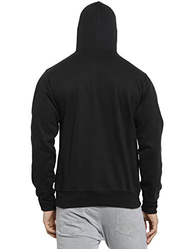 Image of Scott International Men's Solid Cotton Hoodies for Men, Trendy and Comfortable Sweatshirts for Men, Stylish Winter Wear with Hood and Pockets, Fashionable Hooded Sweatshirts