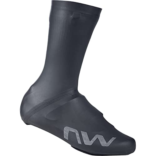 Cubrezapatos para lluvia para bicicleta Northwave Fast H2O 2021 negro con aislamiento impermeable