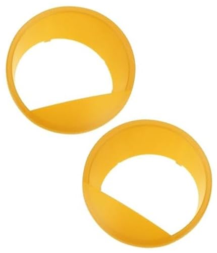 Garniture de phare pour Jeep Wrangler JK look baroudeur jaune ABS