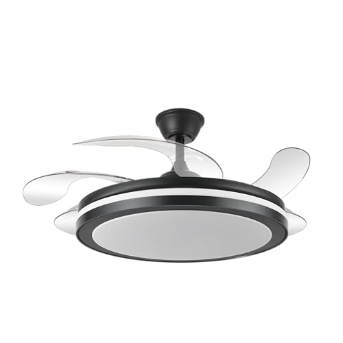 FABRILAMP Ventilador Dc Esparta Maxi 80w 11270lm Negro 132d 5asp 3000-4000-6000k Remoto+temporizador+memoria