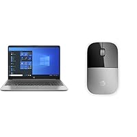 HP 250 G8 2E9J9EA (15,6 Zoll/Full HD IPS) Business Laptop (Intel Core i5-1035G1, 16GB RAM, 512GB SSD, Intel UHD Graphics) Silber + Z3700 (X7Q44AA) kabellose Maus anthrazit, Silber