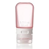 humangear GoToob Refillable Silicone Travel Size Bottles for Women, Men, Toiletries, Beauty, Cosmetics, Single, Small (1.25oz), Red,HG0131-Hot Pink-One Size