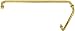 C.R. Laurence SDP12TB24BR CRL Polished Brass 24" Towel Bar with 12" Pull Handle Combination Set