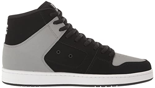 DC Men's Manteca 4 Hi-Top Skate Shoe,Black/Grey,3.5