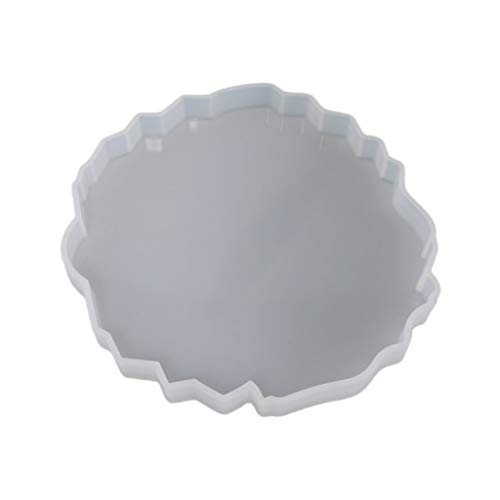 Crystal Agate Coaster Mold Jewelry Making Epoxy Mould Decorative DIY Craft Mold