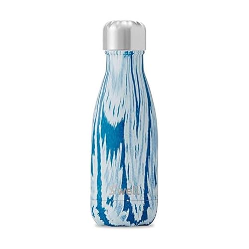 S'well Stainless Steel Water Bottle - 9 Fl Oz - Santorini - Triple-Layered Vacuum-Insulated Containers Keeps Drinks Cold for 27 Hours and Hot for 12 - with No Condensation - BPA Free Water Bottle