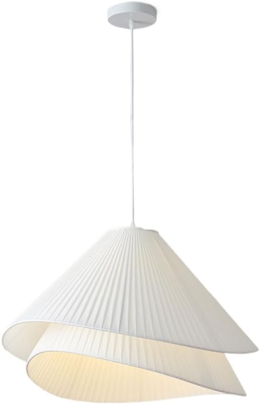 Lampe de table style crème et suspension tissu pour éclairage tamisé