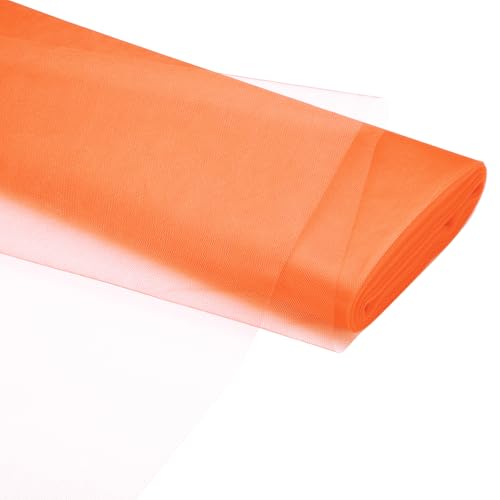 Tissu Tulle Orange Fluorescent PATIKIL | Rouleau 54" x 40 Yards pour Tutu et Décor