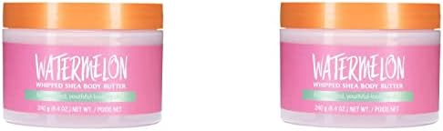 T H Tree Hut Watermelon Shea Body Butter 8.4 Oz! Formulated With Watermelon, Certified And Collagen! Moisturizer That Leaves Skin Feeling Soft & Smooth! (Watermelon Lotion) (Two Pack)