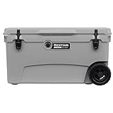 Driftsun 70 Quart Wheeled Ice Chest, Heavy Duty, High Performance Commercial Grade Insulated Rolling...