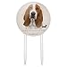 Acrylic Basset Hound Dog Breed Cake Topper Party Decoration for Wedding Anniversary Birthday Graduation