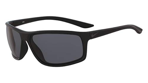 Nike EV1112-001 Adrenaline Sunglasses Matte Black/Anthracite Frame Color, Dark Grey Lens Tint
