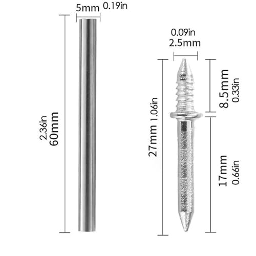 Clavos para zócalos de doble cabeza 600 piezas resistentes al óxido para molduras de madera sólida miniatura 7