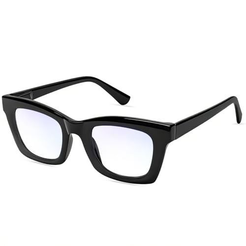 Image of Blue Light Glasses for Woman Men, 99% Blocking Square Frame 1 Pack | UV Filter & Eye Strain,Anti-Glare & Lightweight Eye Protection for Teens and Adults, Ideal for Computers, Gaming and Office
