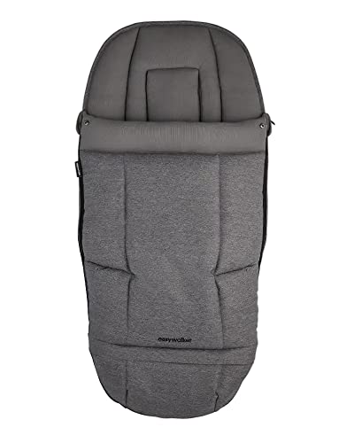 Easywalker Jimmey Set bestaande uit kinderwagen met zitting, badkuip, voetenzak en regenbescherming voor badkuip - Iris Grey - Afbeelding 5