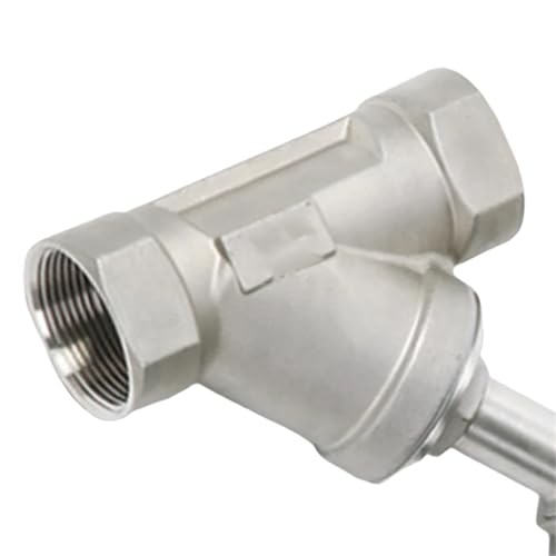 Vanne pneumatique en Y DN15 en acier inox 304 pour circuits de vapeur