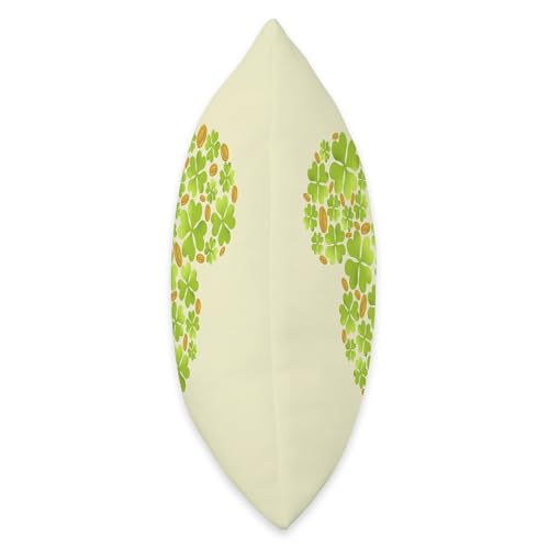 Coussin Mickey Disney trèfle de la Saint-Patrick multicolore 40x40 déco maison chambre - 3