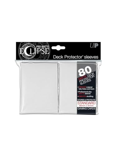 Protégez vos cartes contre l'usure avec les manches Ultra Pro Eclipse blanches 80