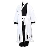 Ilovcomic Men's Bleach Cosplay Yamamoto Genryuusai Shigekuni 3rd Squad One Captain Uniform Simplify Ver Size Large