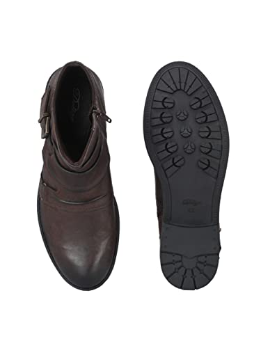 Image of Delize Leather- Blackmen's matt Tumbled Leather Ankle Boots 61583