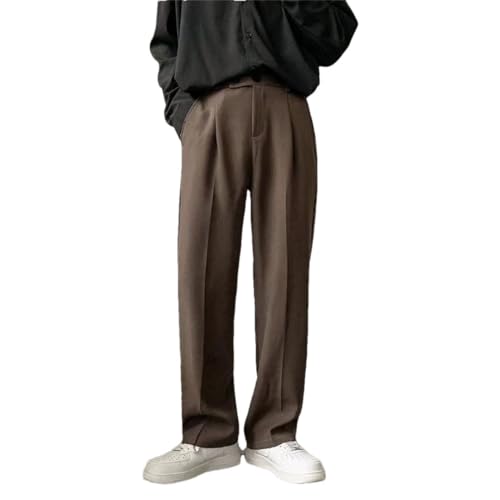 Men Suit Pants Society Pants Korean Loose Straight Pants Office Formal Trousers