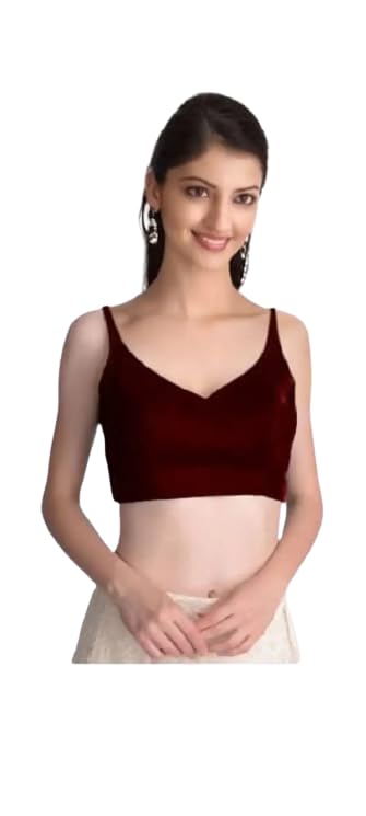 Women's Velvet Solid Sleeveless Blouse-picture-39