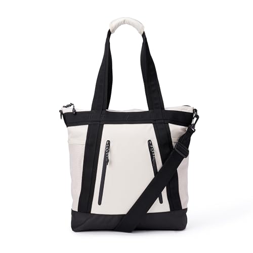Amazon Essentials Unisex-Adult Wandelbare Rucksack-Tragetasche mit Reißverschluss Ecru Einheitsgröße