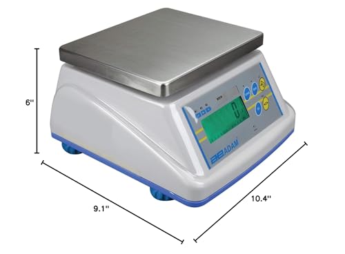 Báscula Adam Equipment WBW Wash Down 18 lb capacidad miniatura 2