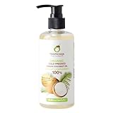 Tropicana Virgin Coconut Oil USDA Organic 8.45 fl. oz. Whole Kernel Cold-Pressed Coconut Oil Hexane-Free Not-Hydrogenated Great for Hair & Skin with Delicious Light Coconut Flavor & Aroma