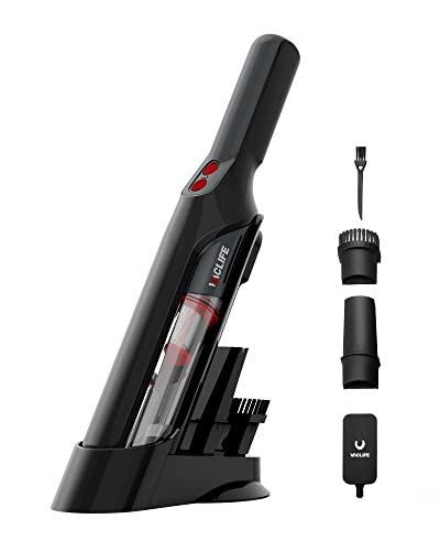 VacLife Cordless Handheld Vacuum - High-Efficiency Hand Vacuum with Top-Class Strong Suction, Handheld Vacuum with Cordless Design & Charging Dock, Lightweight Ideal for Car & Home, Bla...
