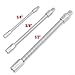 Flexible Socket Extension Rod Adapter 1/4 Inch 3/8 Inch 1/2 Inch, 90 Degree Bend Spring Shaft for Tight Spaces, Compatible with Ratchet Wrench(3/8 inch)