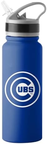 Logo Brands MLB Stainless Steel Flip Top Sports Bottle 25oz (Chic...
