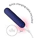 plusOne Bullet Vibrator for Women, Mini Vibrator Made of Body-Safe Silicone, Fully Waterproof, USB Rechargeable, Sex Toy Personal Massager with 10 Vibration Settings, Purple