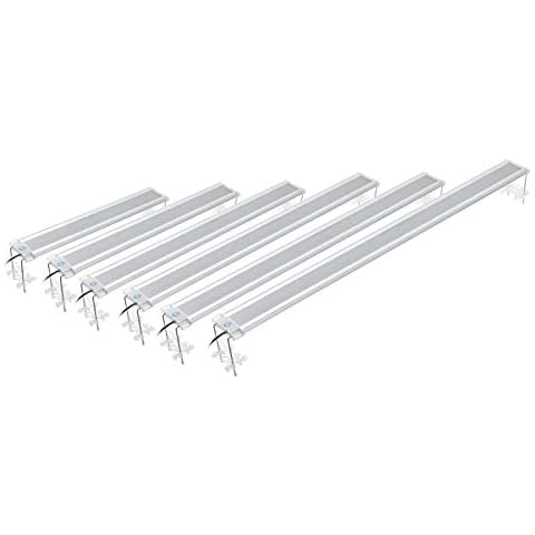 Hepo LED Aquarium Light Unit Fish Tank Fresh or Marine Configuration - 6 Sizes (100cm, Marine Configuration) Cover