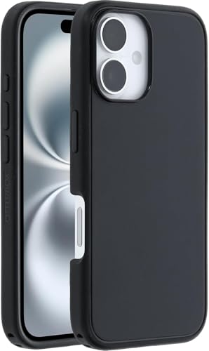 Image of OtterBox iPhone 16 (Only) - Symmetry Series+ Case - Black - Snaps to MagSafe - Ultra-Sleek - Raised Edges Protect Camera & Screen - Non-Retail Packaging