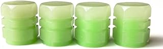 AUGEN 4PCS Luminous Auto Dust Tire Valve Caps Fluorescent Green Valve Caps Tire Decoration Car Motorcycle Bicycle Wheel Hub Glowing Valve Covers (12Pcs)