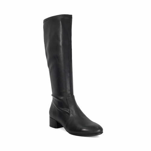 Image of Dune London Ladies TOPSY Suede Stretch Knee High Boots Size UK 7 Suede