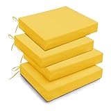 downluxe Cojines para sillas de Exterior, Paquete de 4