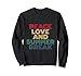 Peace Love And Summer Break Retro Vibes Summer Fun Sweatshirt