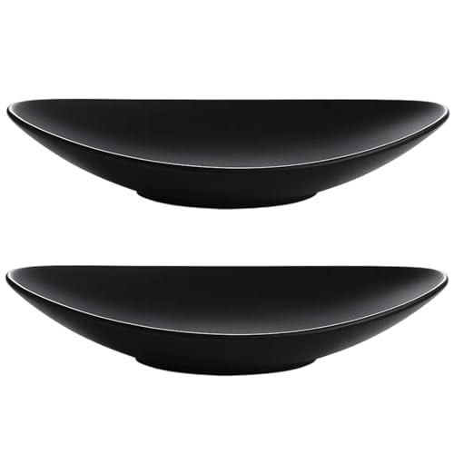 DqiUnaX Schlüsselschale Dekoschale Schwarz, 2 Stück Deko Schale für...