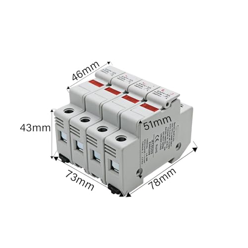 Porte-fusible photovoltaïque CC EAPV-32-4P contre surintensités 10x38mm - 3