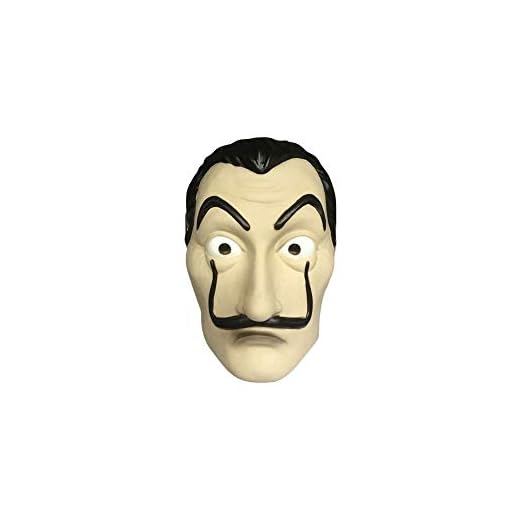 SYARI Salvador Dali-mask – La Casa De Papel Cosplay Spanien ansiktsmask Halloween barman husets pengar – latex