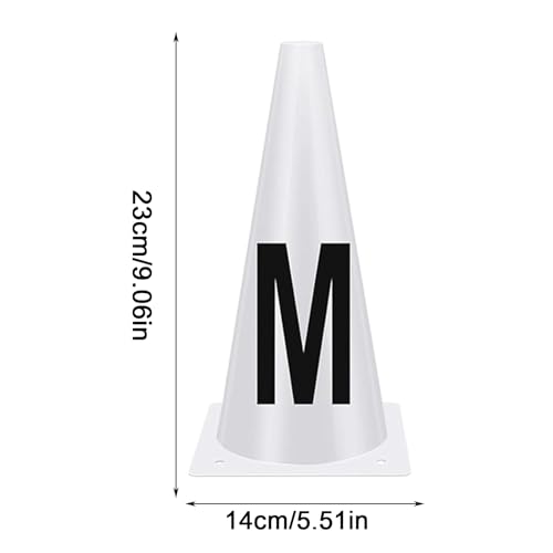 Cônes de dressage avec lettres jeu de marqueurs pour entraînement équestre précision et sport - 6