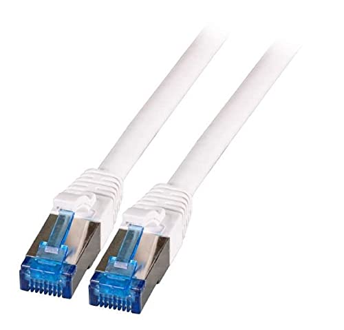 EFB-Elektronik Câble Patch RJ45 SFTP, Cat.6A, Cat.7, câble Brut TPE Superflex, 2 m, Blanc (K5525FWS.2)