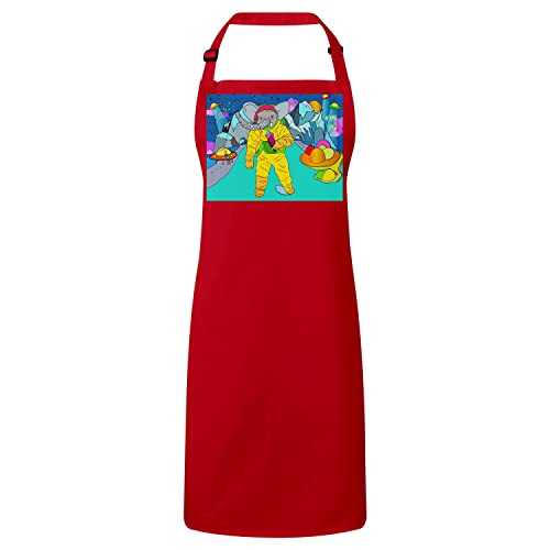 Tablier cuisine haut de gamme rouge La Baleine design original