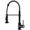 APPASO Kitchen Tap Black, Mixer Taps with Pull Out Spray, Kitchen Sink Taps with 2 Spray Modes, Single Lever 360° Swivel Stainless Steel Black